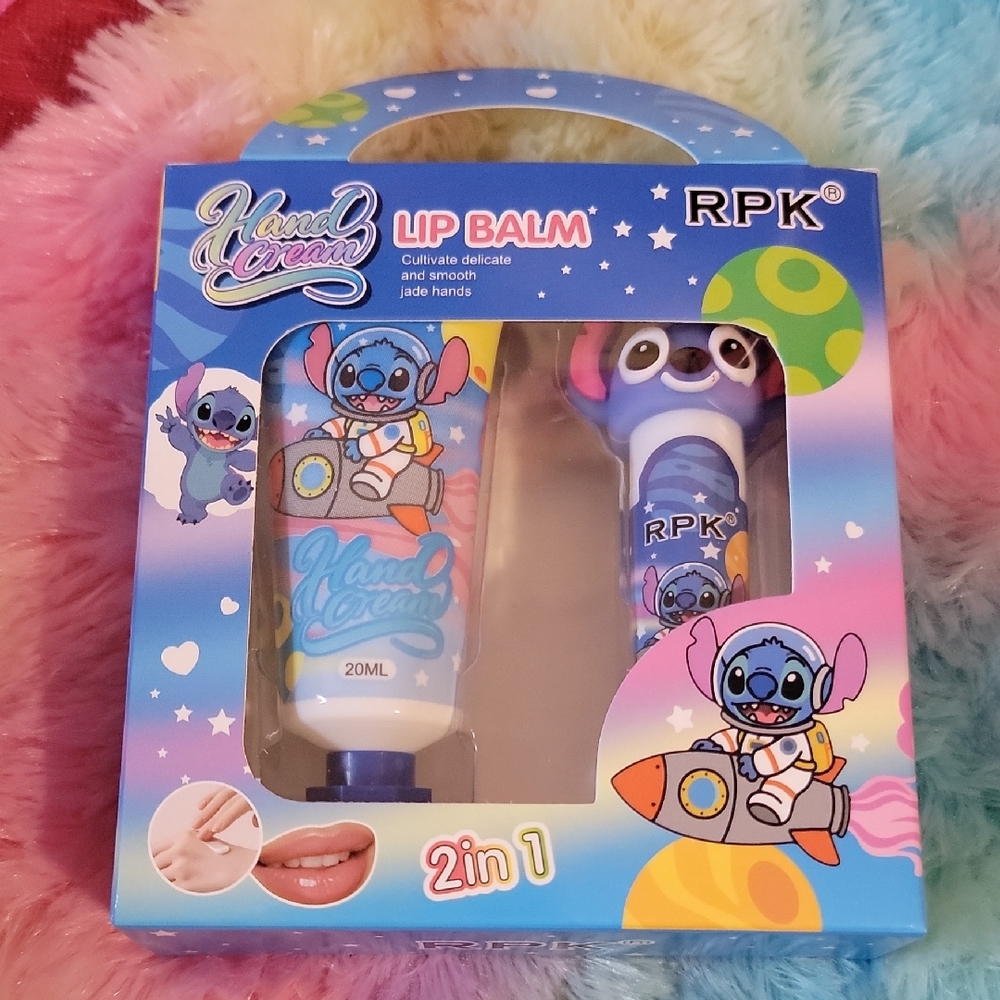 Hand Cream and Lip Balm Set - Blue